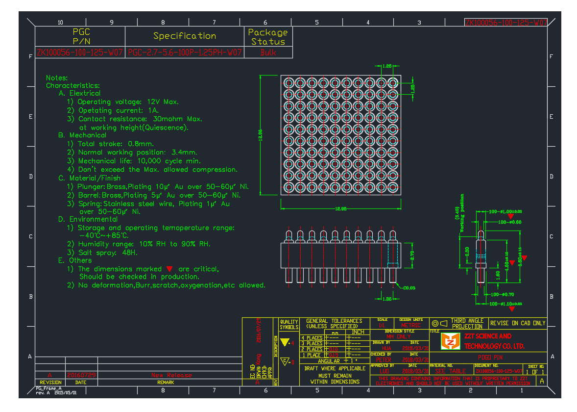 100 Pinli Pogo Pinli Konnektör